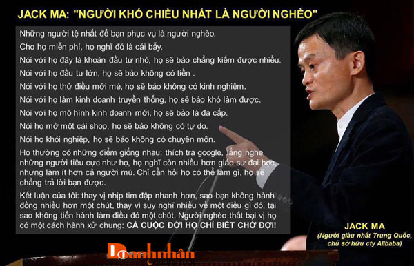 Jack Ma - người khó chiều nhất là người nghèo