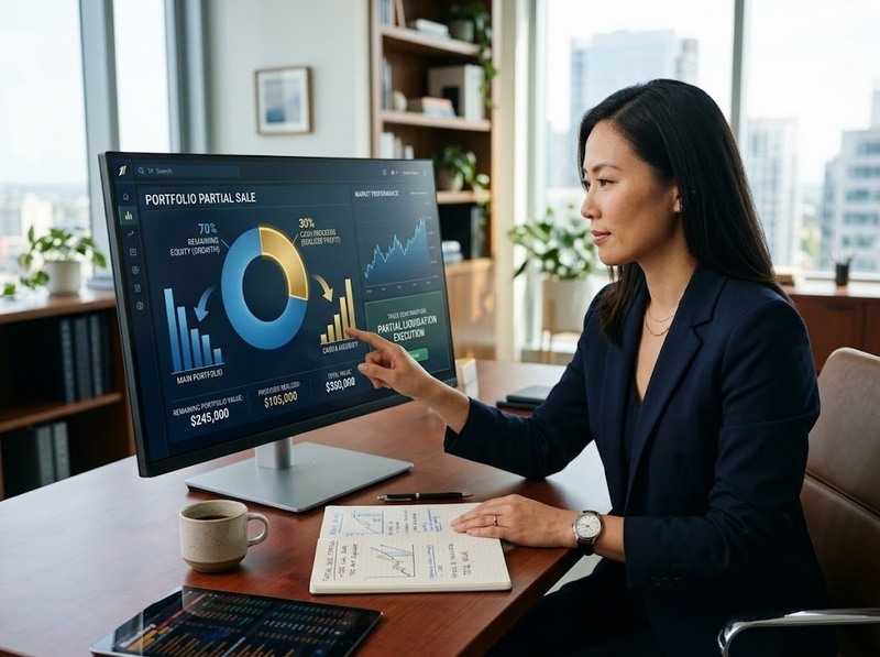 So sánh bán một phần và bán toàn bộ khoản đầu tư