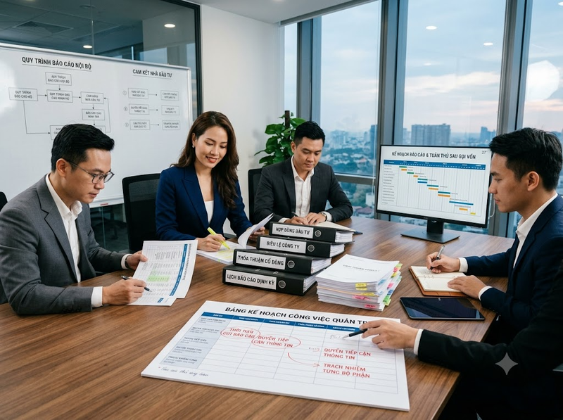 Báo cáo nhà đầu tư sau khi gọi vốn như thế nào?