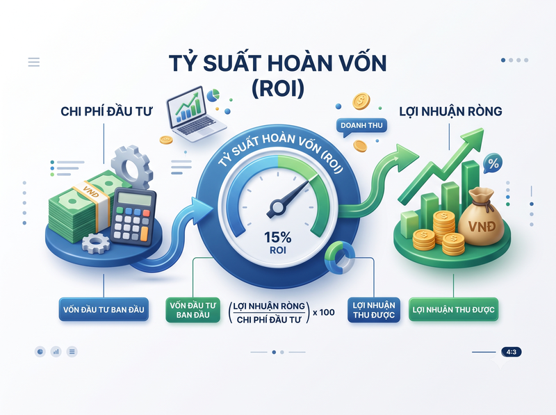 Công thức tính ROI cho dự án đầu tư