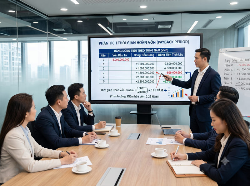 Công thức tính thời gian hoàn vốn của dự án