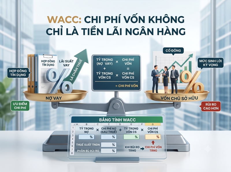 Cách giảm chi phí sử dụng vốn doanh nghiệp