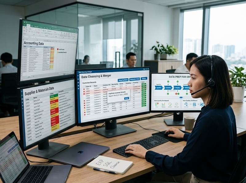 Dữ liệu cần chuẩn bị trước khi triển khai ERP