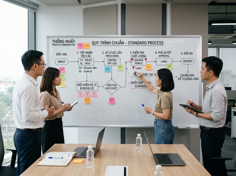 Vì sao cần chuẩn hóa quy trình trước khi tự động hóa