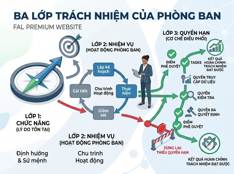 Xây dựng chức năng và nhiệm vụ phòng ban rõ ràng