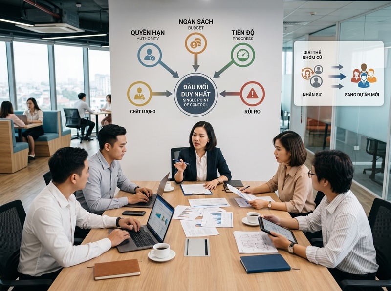 Khi nào nên áp dụng cơ cấu tổ chức theo dự án?