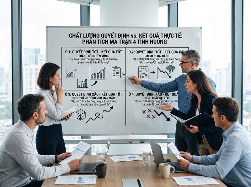 Đánh giá chất lượng quyết định sau khi triển khai