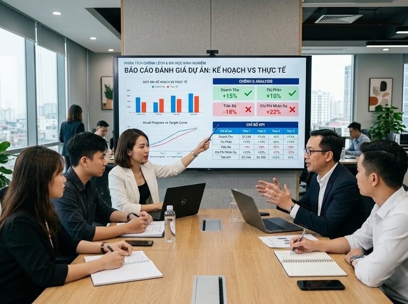 So sánh kết quả thực tế với kế hoạch đầu tư ban đầu