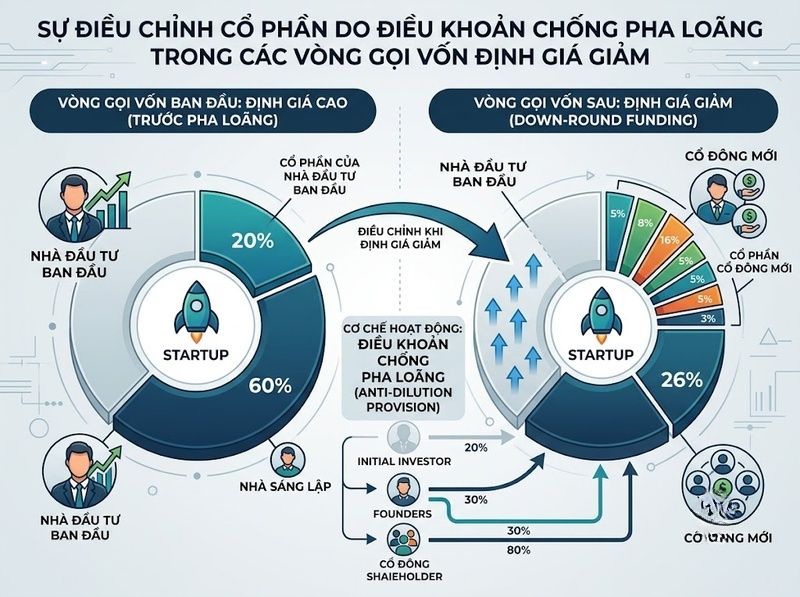 Ý nghĩa của điều khoản chống pha loãng khi gọi vốn