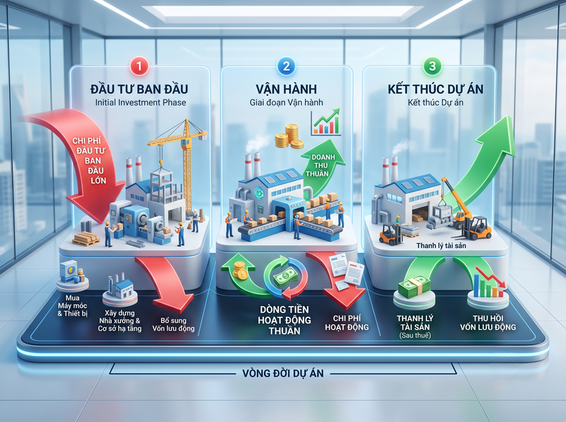 Xác định dòng tiền chính xác cho dự án đầu tư
