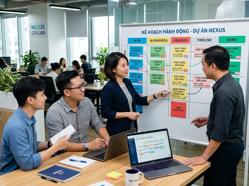 Kết thúc cuộc họp với nhiệm vụ và trách nhiệm rõ ràng