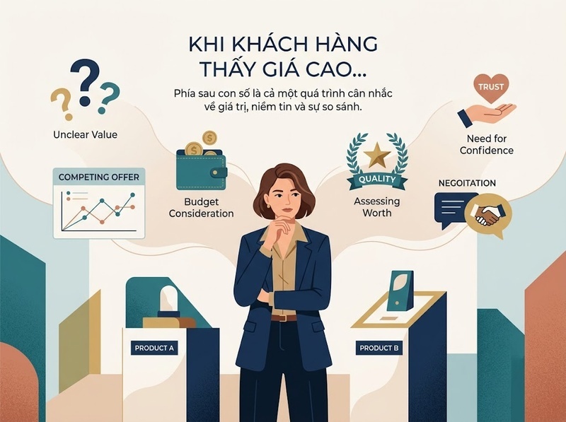 Cách xử lý khi khách hàng cho rằng giá quá cao