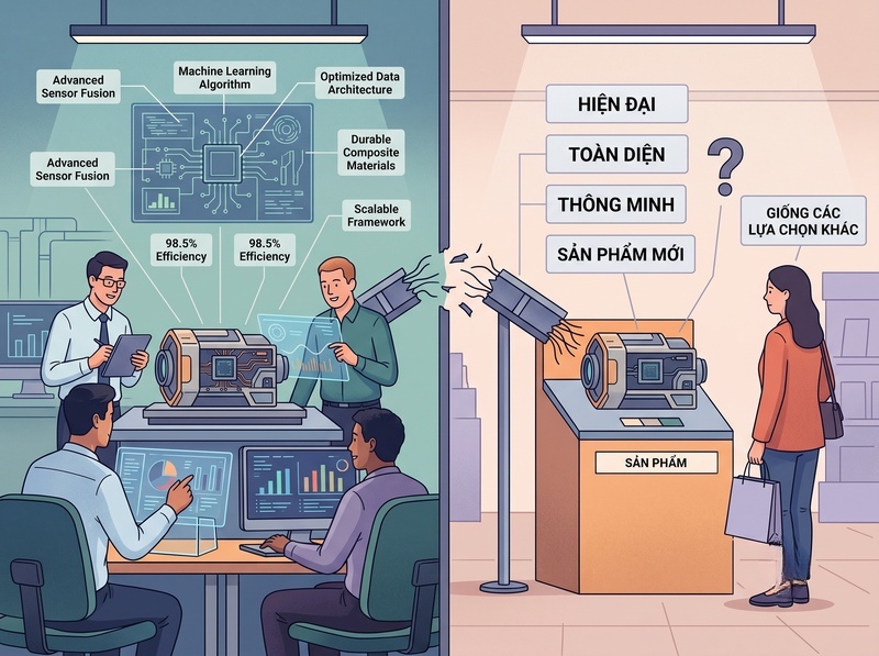 Nguyên nhân khách hàng không nhận ra điểm khác biệt sản phẩm