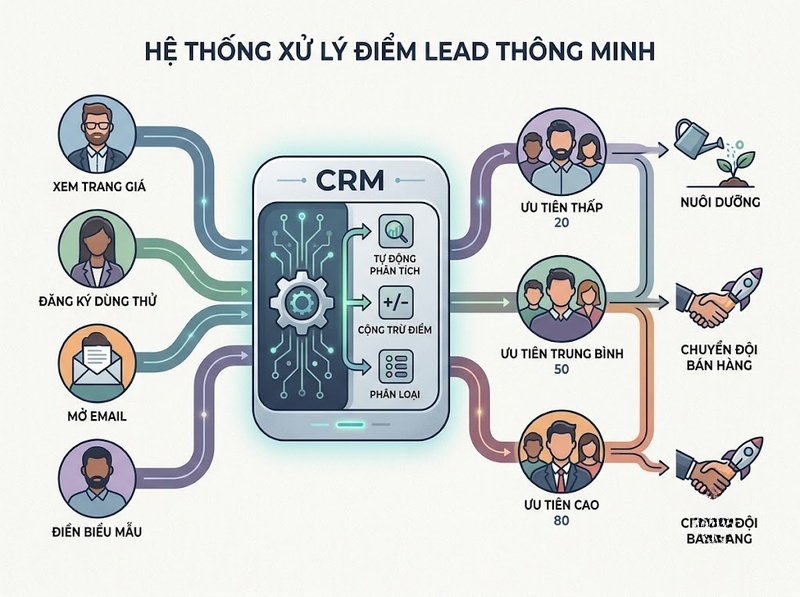 Lead scoring giúp ưu tiên khách hàng tiềm năng thế nào
