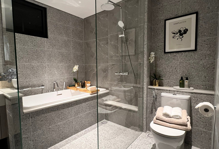 Phòng tắm tinh tế, điểm nhấn hoàn hảo trong căn hộ hiện đại tại Lumi Hà Nội