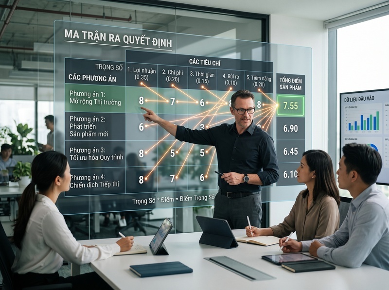Hướng dẫn áp dụng ma trận ra quyết định