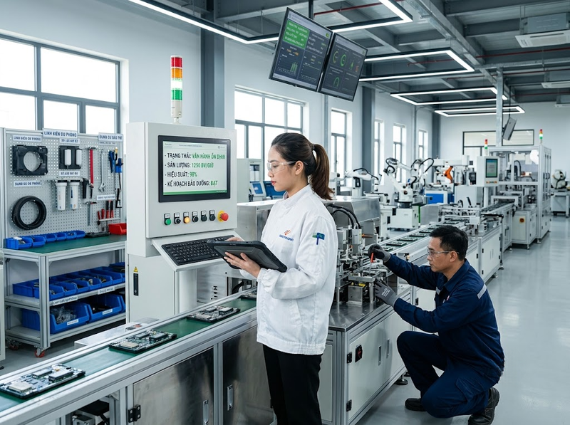 So sánh mua và thuê máy móc sản xuất