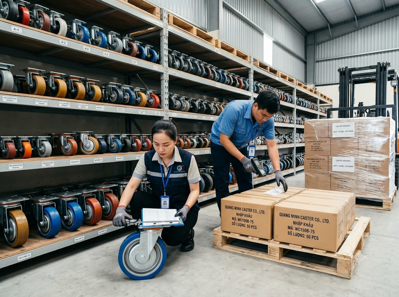 Doanh nghiệp mới nên nhập khẩu hay tự sản xuất bánh xe đẩy?