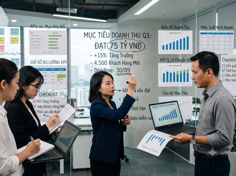 Cách phân bổ mục tiêu cho từng phòng ban