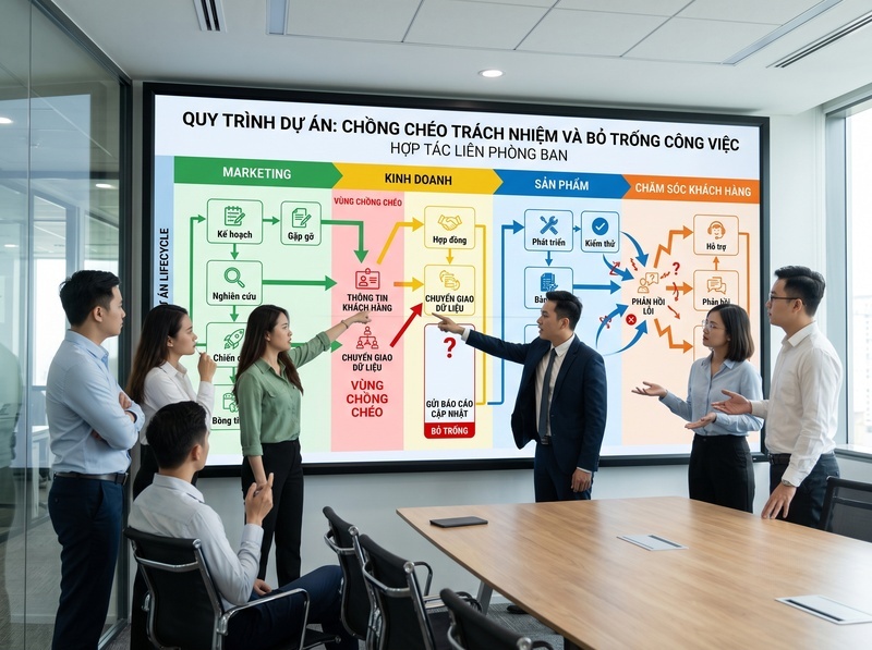 Phân định trách nhiệm phòng ban để tránh chồng chéo