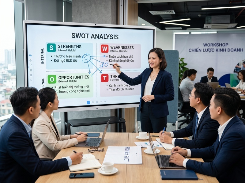Hướng dẫn phân tích SWOT để xây dựng chiến lược doanh nghiệp