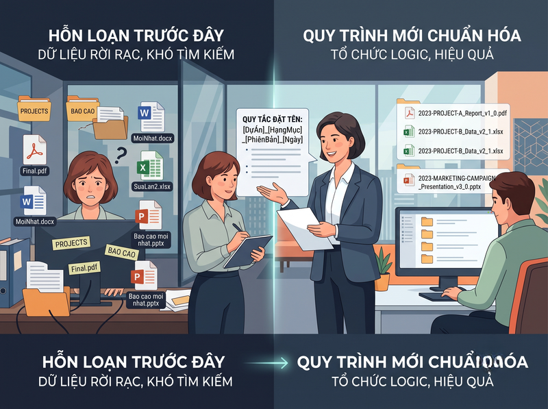 Cách đặt tên file và thư mục dùng chung thống nhất