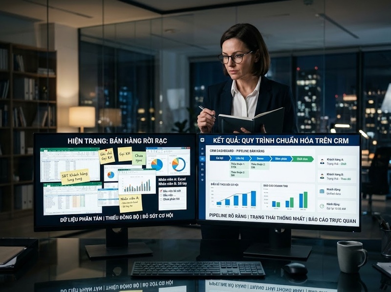 Chuẩn hóa quy trình bán hàng trước khi triển khai CRM