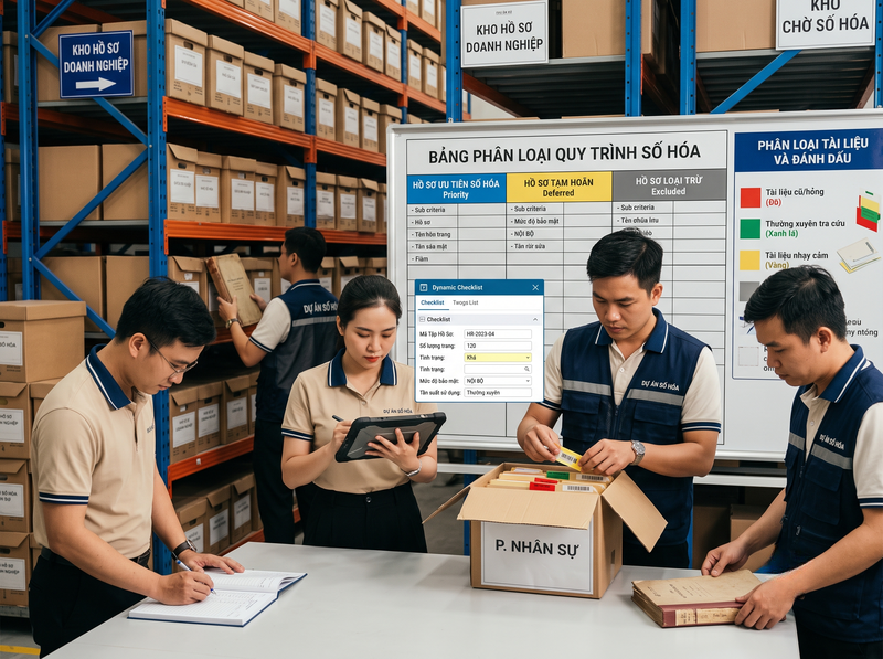 Các bước xây dựng quy trình số hóa tài liệu