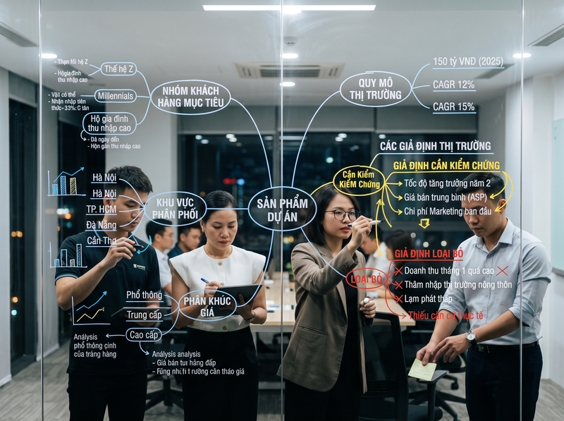 Quy trình thẩm định thị trường trong dự án đầu tư