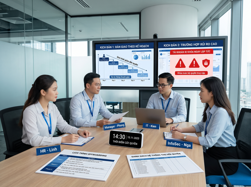 Quy trình thu hồi quyền dữ liệu khi nhân viên nghỉ việc