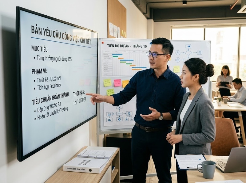Truyền đạt yêu cầu rõ ràng để tránh hiểu sai
