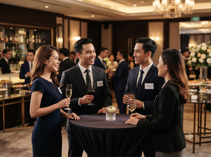 Những nguyên tắc tiếp khách trong tiệc doanh nghiệp chuyên nghiệp