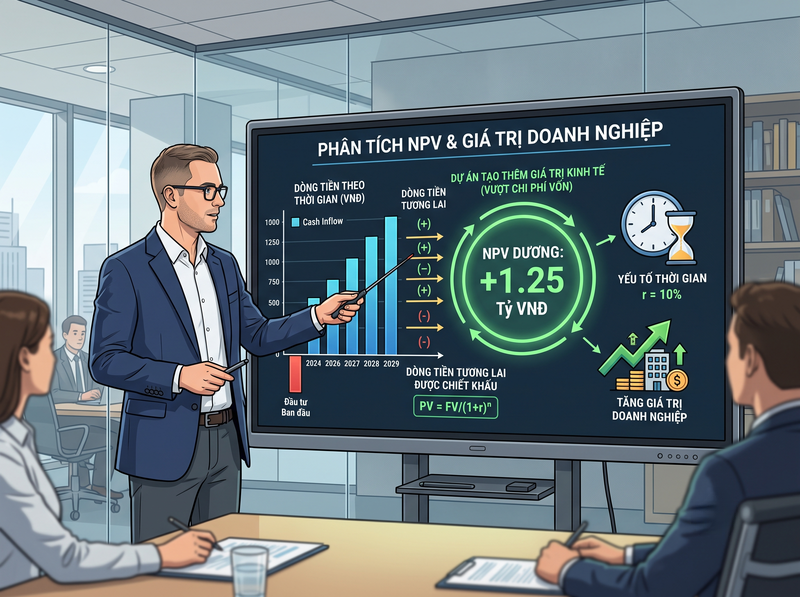 Ý nghĩa của NPV dương trong quyết định đầu tư