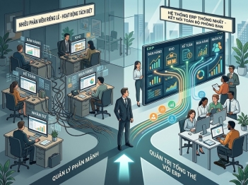 ERP và phần mềm riêng lẻ khác nhau thế nào?