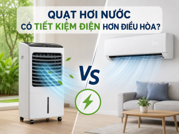 Quạt hơi nước có tốn điện bằng điều hòa không khi dùng lâu dài