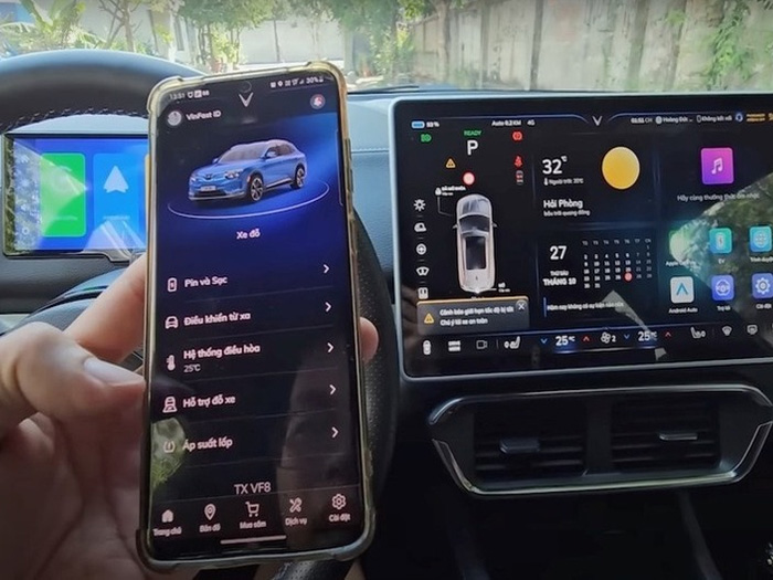 cách kết nối xe Vinfast VF3 với app